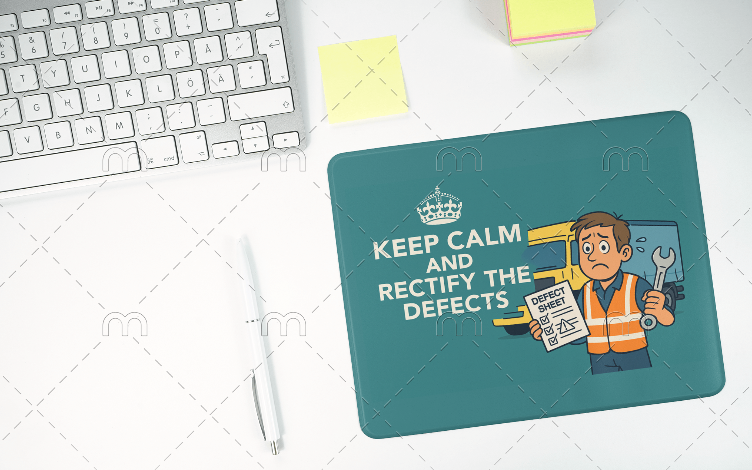 Keep Calm & Rectify the Defects Mouse Mat