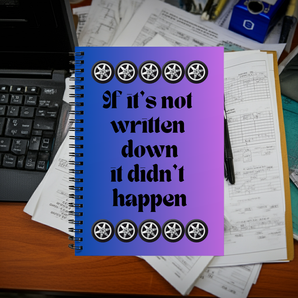 A5 Lined Spiral Notebook - If It's Not Written Down It Didn't Happen