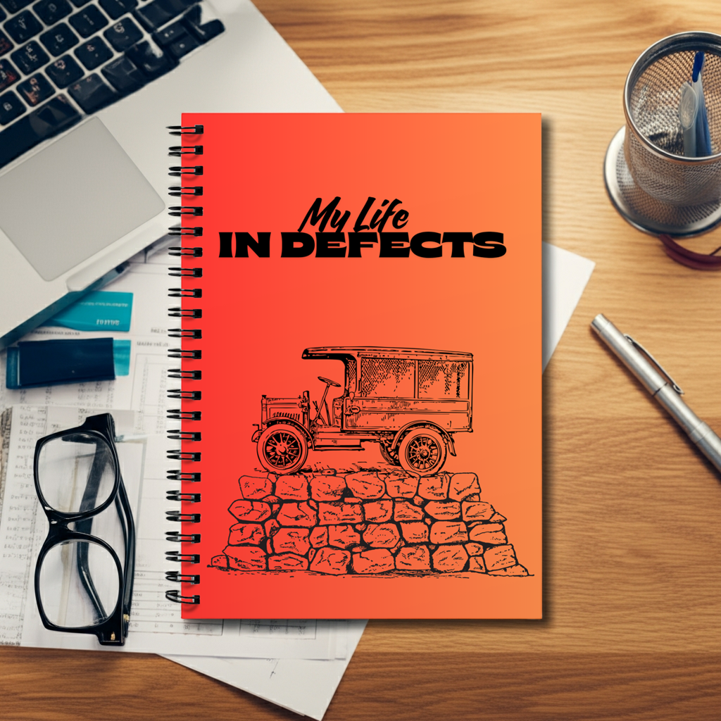 A5 Lined Spiral Notebook - My Life in Defects