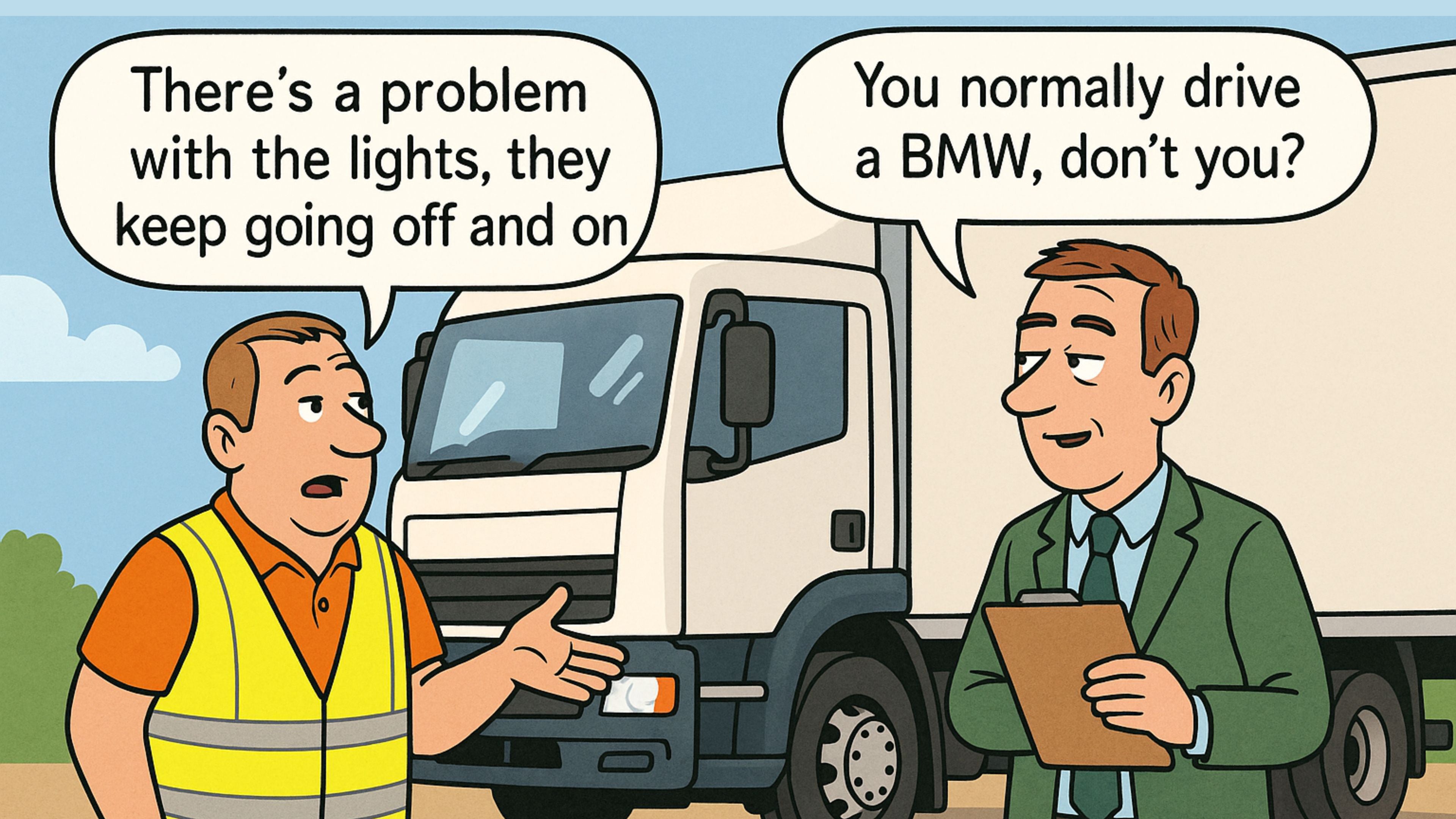 The Lights Keep Going off and On BMW 11oz Ceramic Mug