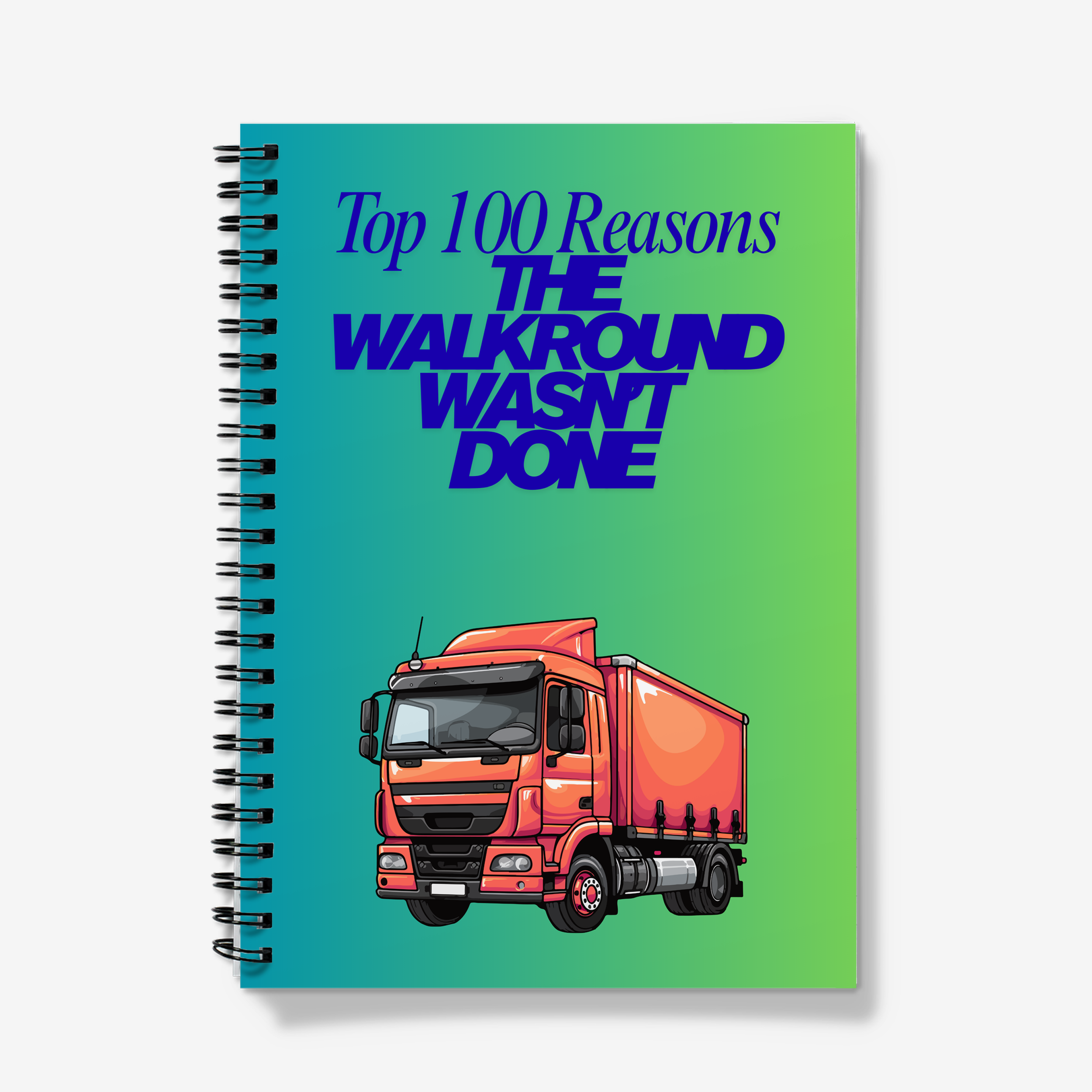 A5 Lined Spiral Notebook - 100 Reasons the Walkround Wasn't Done