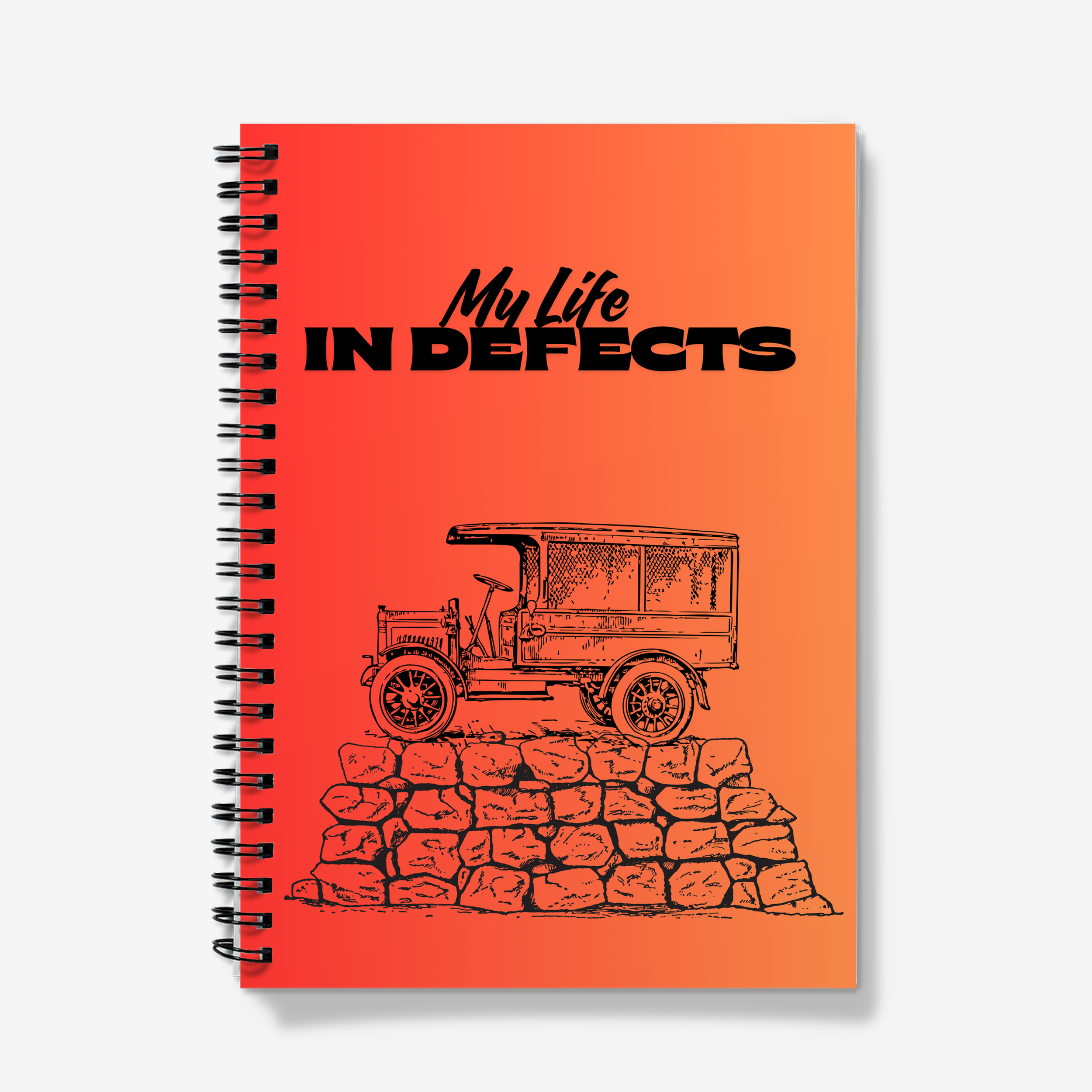 A5 Lined Spiral Notebook - My Life in Defects