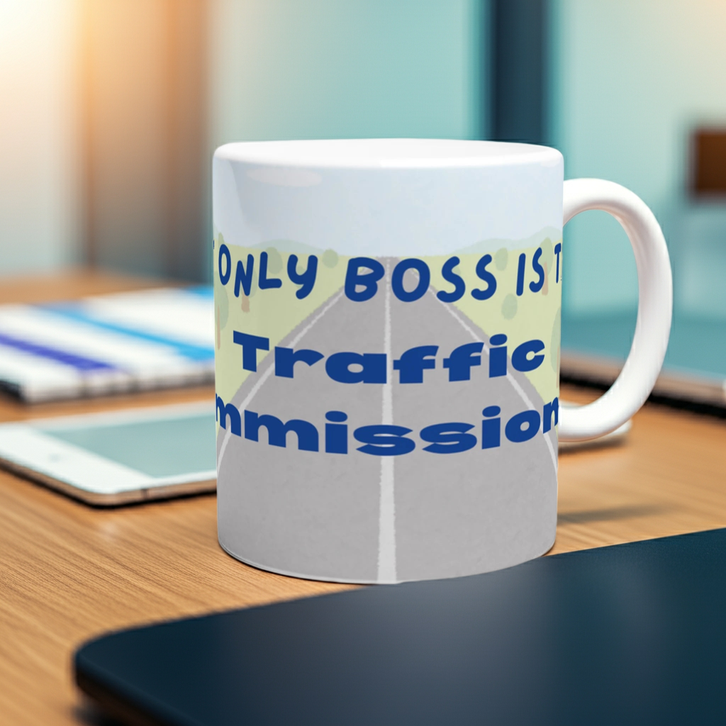My Only Boss is the Traffic Commissioner 11oz Ceramic Mug – Perfect for Transport Managers